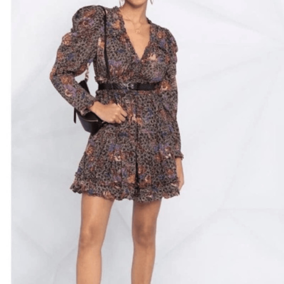 Ulla Johnson Dresses & Skirts - ULLA JOHNSON Julie Dress Jet Floral Long Sleeve Puff Shoulders Cotton womens 4